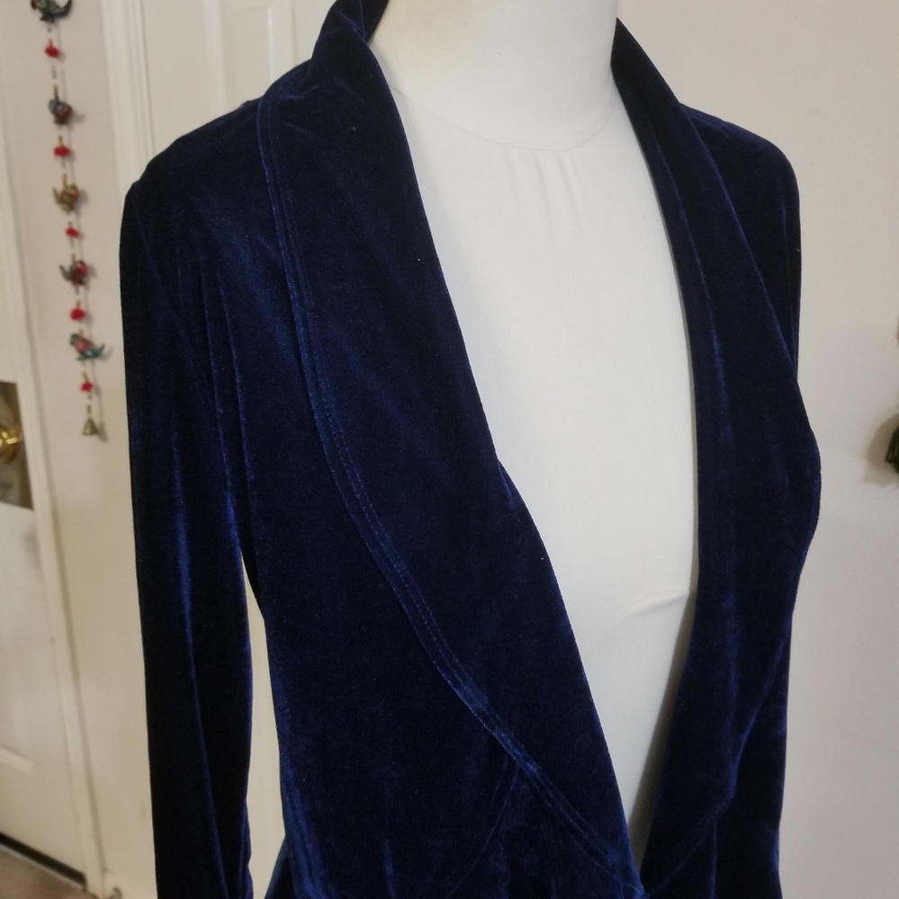 Lace Back Navy Blue Cardigan